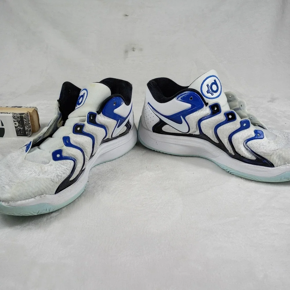 Nike KD17 Basketball Shoes Mens Size 12 White Blue  Air Zoom‎ Sneakers